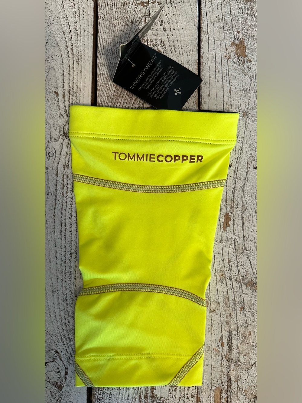 Tommie Copper Performance Safety Yellow Compression Elbow Sleeve - NIP
